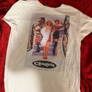 Medium White Clueless Graphic Tee